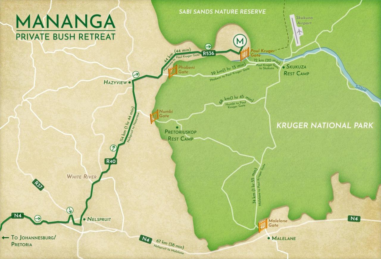 Готель Mananga Bush Camp Скукуза Екстер'єр фото